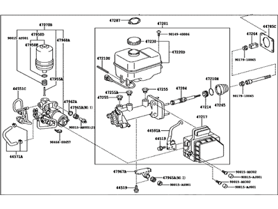 Cylinder Assembly, Brake 2019-2024 Toyota 4Runner 4705035230