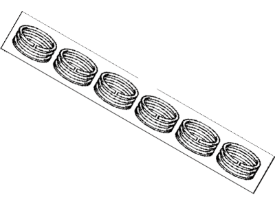 Ring Set, Piston 2009-2024 Toyota 1301131210