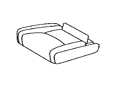 Rear Seat Cushion Cover, Right (For Separate Type) 2005-2009 Toyota 4Runner 7107535A40E1