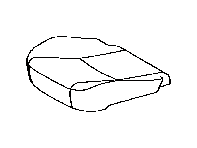 Front Seat Cushion Cover, Left(For Separate Type) 2010-2014 Toyota 4Runner 7107235370C3