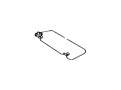 Visor Assembly, Left 2010-2017 Toyota 4Runner 7432035A90B1