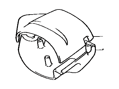 Cover, Steering Column 1989-1992 Toyota 452863527003