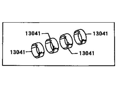 Bearing Set, Connecting Rod 1974-1995 Toyota 1320435040