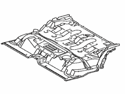 Pan, Center Floor 2010-2024 Toyota 4Runner 5821160090