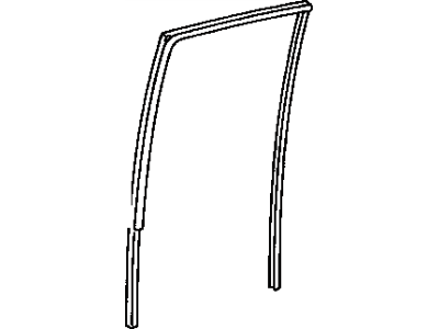 Run, Rear Door Window, LH 2003-2009 Toyota 4Runner 6815235040