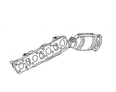 2006 Armada Exhaust Manifold With Catalytic Converter Driver Side