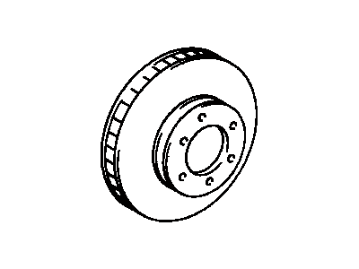 Front Disc 1997-2004 Toyota 4351235280