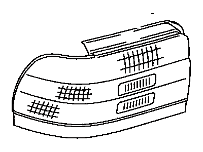 Lens, Rear Combination Lamp, LH 1997-2001 Toyota 4Runner 8156135121