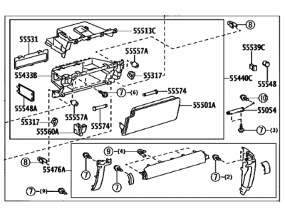 PANEL SUB-ASSY, INST 2013-2024 Toyota 4Runner 5530335061C0
