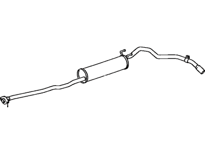 Exhaust Tail Pipe Assembly 1992-1995 Toyota 174303D332