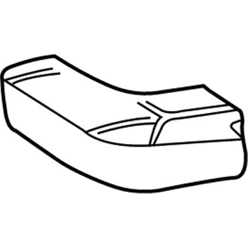 Pad, Rear Seat Cushion, LH 2003-2009 Toyota 4Runner 7161235030