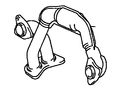 Exhaust Crossover Pipe Sub-Assembly 1994-2001 Toyota 1710662020