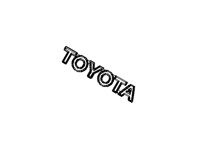 Luggage Compartment Door Name Plate, No.2 1997-2009 Toyota 7544216530