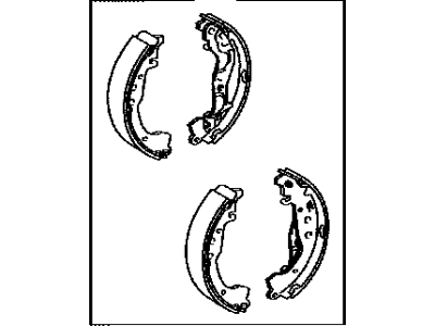 Shoe Kit, Rear Brake 1989-1993 Toyota 0449535122