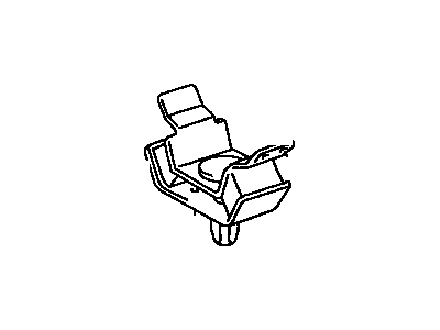 Insulator, Engine Mounting, Rear 2003-2009 Toyota 4Runner 1237150150