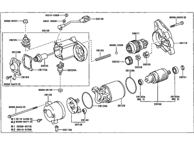 Starter Assembly 1993-1995 Toyota 2810035100