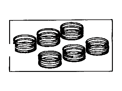 Ring Set, Piston 1998-2004 Toyota 1301350140
