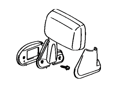 Driver Side Mirror Assembly Outside Rear View 1986-1989 Toyota 8794089135