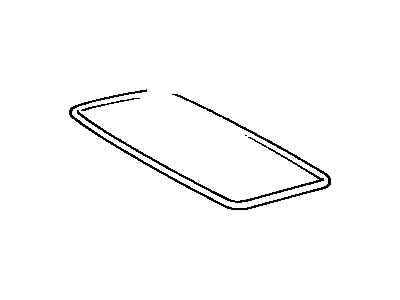 Glass Sub-Assy, Sliding Roof Or Removable Roof 1984-1989 Toyota 6320189104