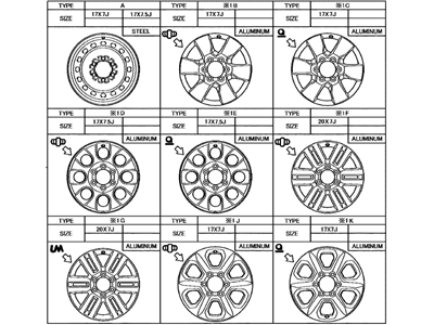 Wheel, Disc 2010-2014 Toyota 4Runner 4261135380