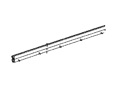 WEATHERSTRIP, Front Door 2010-2024 Toyota 4Runner 6817260080
