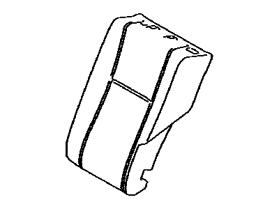 Pad, Rear NO.1 Seat Ba 2010-2024 Toyota 4Runner 7165260400