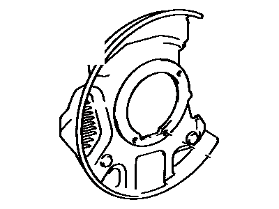 Disc Brake Dust Cover Front Right 1996-2004 Toyota 4770335101