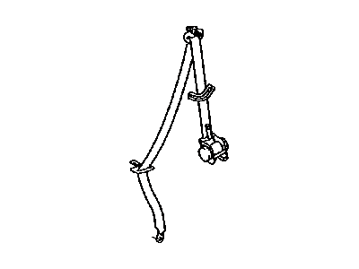 Belt Assembly, Rear Seat 2010-2024 Toyota 4Runner 7337035290C0