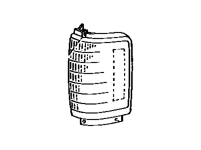 Lens, Parking & Clearance Lamp, RH 1998-2002 Toyota 4Runner 8161135330