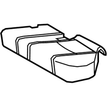 Pad, Rear Seat Cushion 2010-2024 Toyota 4Runner 7161260430