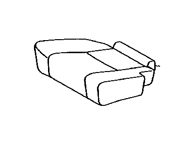 Rear Seat Cushion Cover, Right (For Separate Type) 2013-2020 Toyota 4Runner 7107535B40E1