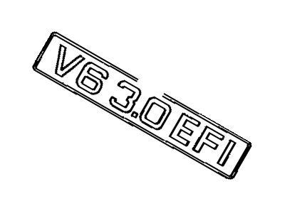 Engine Name Plate 1987-1995 Toyota 1129165010