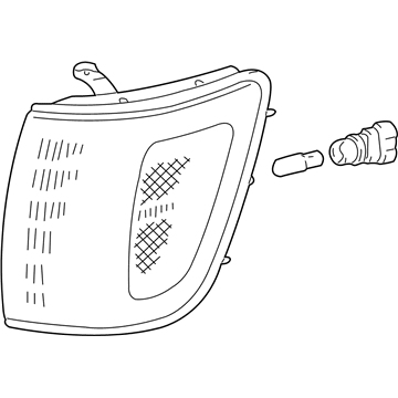 Lamp Assy, Parking & Clearance, LH 1998-2002 Toyota 4Runner 8162035340